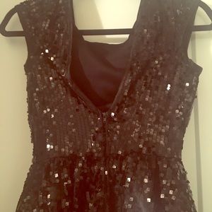 Black Sequin mini dress